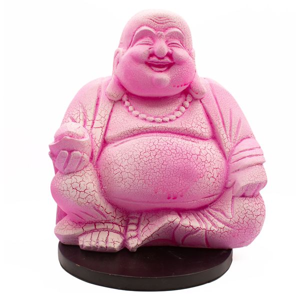 Lachende Boeddha-lamp Drakenvrucht - Ronde Standaard