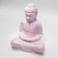 Meditatie Boeddha-lamp Cherry Crackle - Ovale Standaard