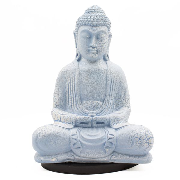 Medditation Boeddha-lamp Hemelsblauw - Ovale standaard