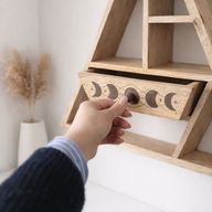 Driehoekige Wandplank met Lade