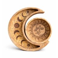 Maanvormige Ronde Schaal Set van 2 stuks