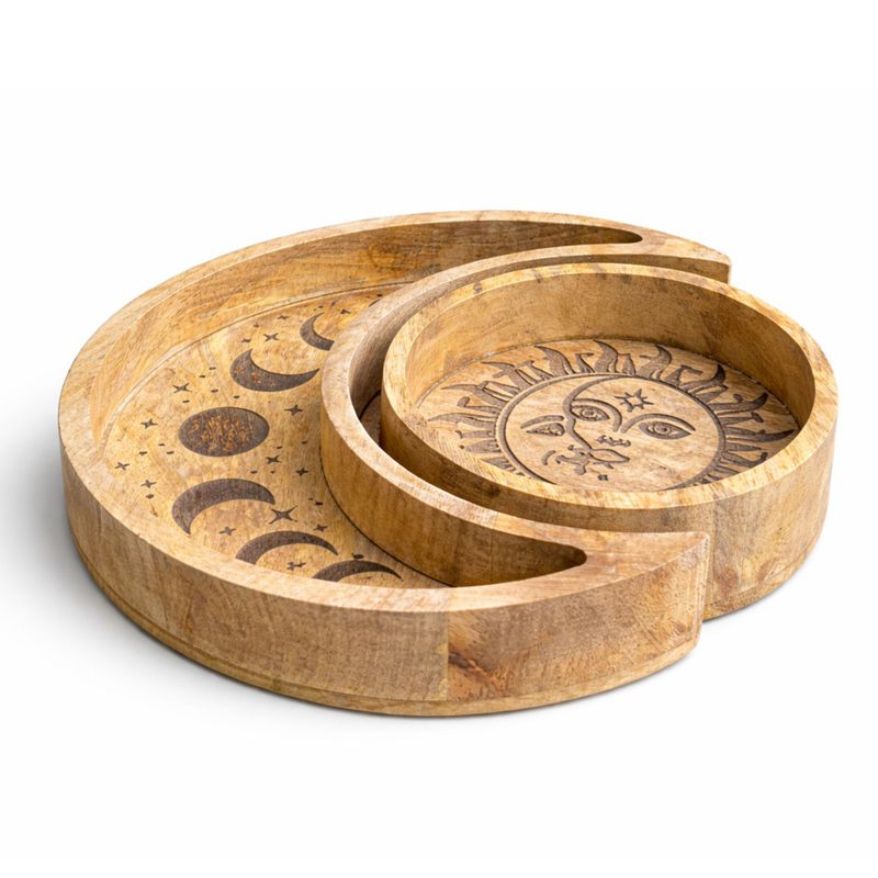 Maanvormige Ronde Schaal Set van 2 stuks