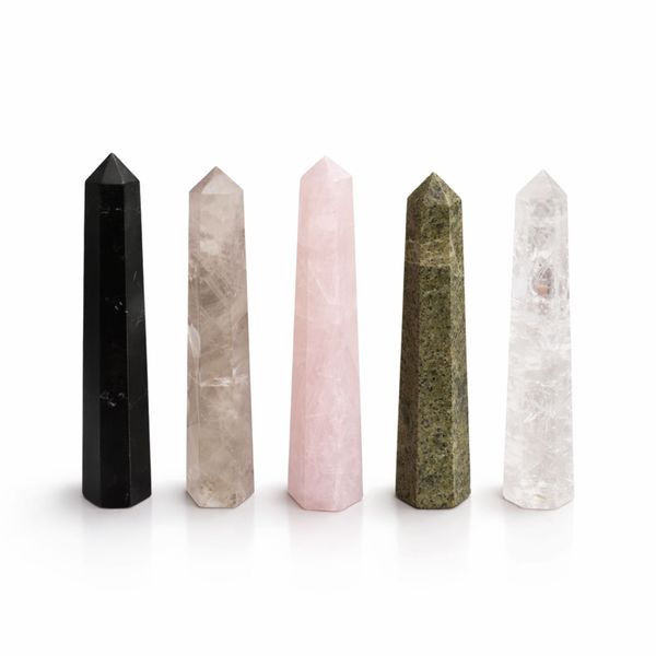 Edelsteen Zeszijdige Obelisk – Rookkwarts – ca.Edelsteen Zeszijdige Obelisk – Rookkwarts – ca. 11 cm