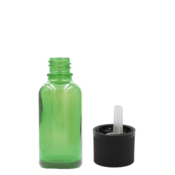 5ml Groene Glazen Druppelfles met Kindveilig Druppeldop