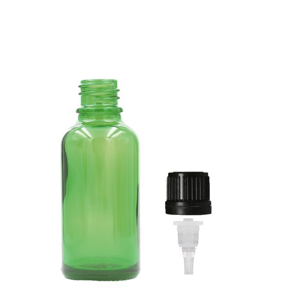 10ml Groene Glazen Druppelfles met Druppeldop