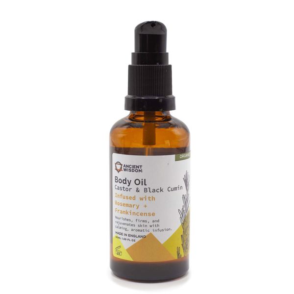 Biologische Lichaamsolie 50ml - Rozemarijn & Wierook