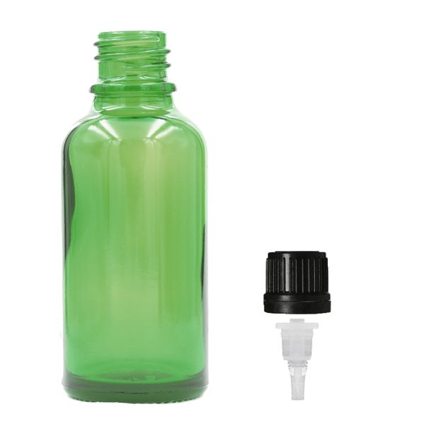 100ml Groene Glazen Druppelfles met Druppeldop