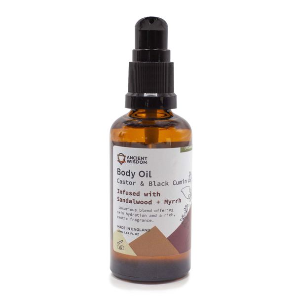 Biologische Lichaamsolie 50ml - Sandelhout & Mirre