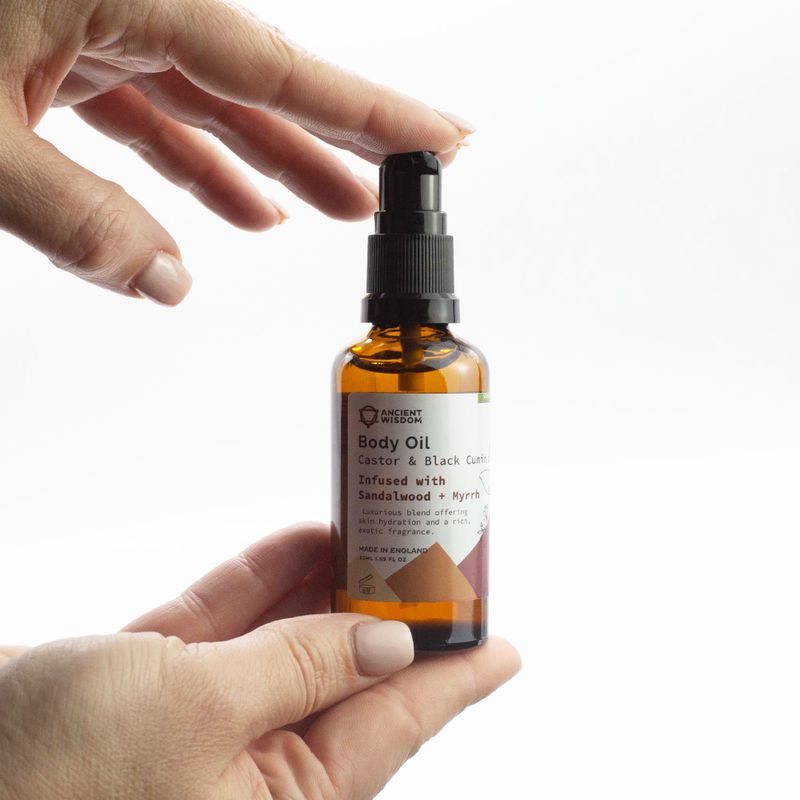 Biologische Lichaamsolie 50ml - Sandelhout & Mirre