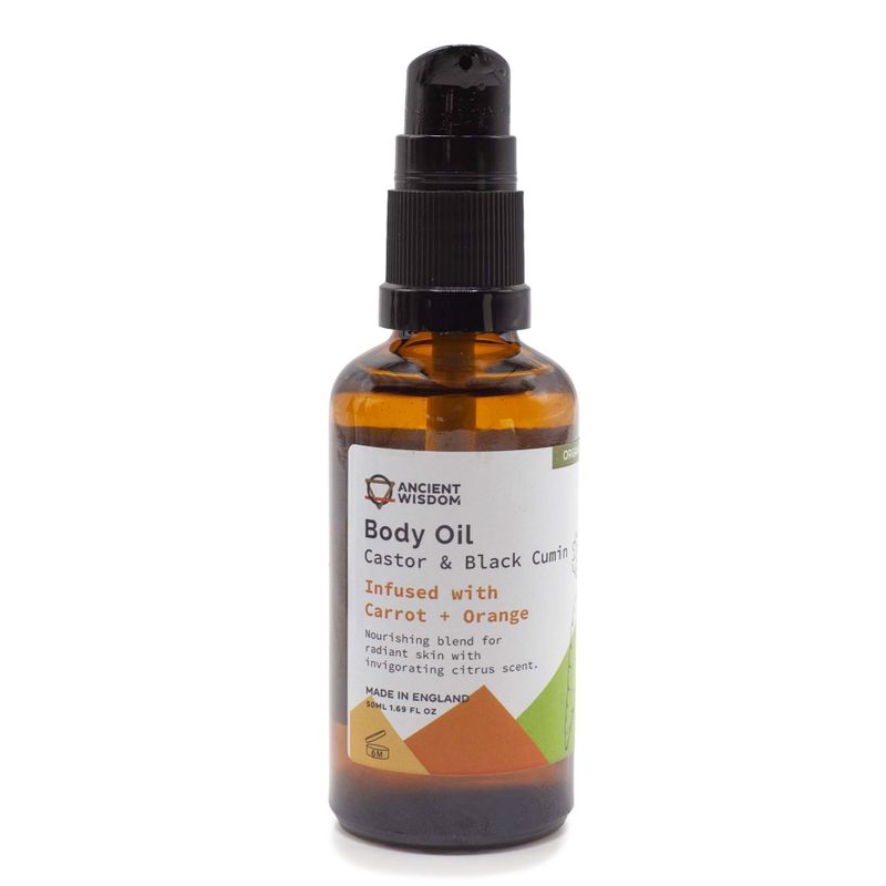 Biologische Lichaamsolie 50ml - Wortel & Sinaasappel