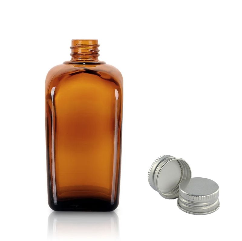 30ml Amber Glazen Alchemist Fles met Aluminium Dop