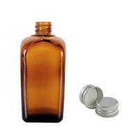 100ml Amber Glazen Alchemist Fles met Aluminium Dop