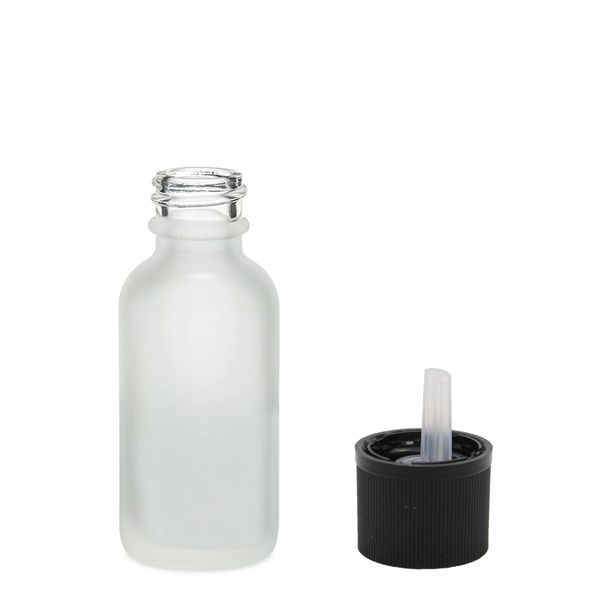 10ml Mat Witte Glazen Druppelfles met Kindveilige Druppeldop