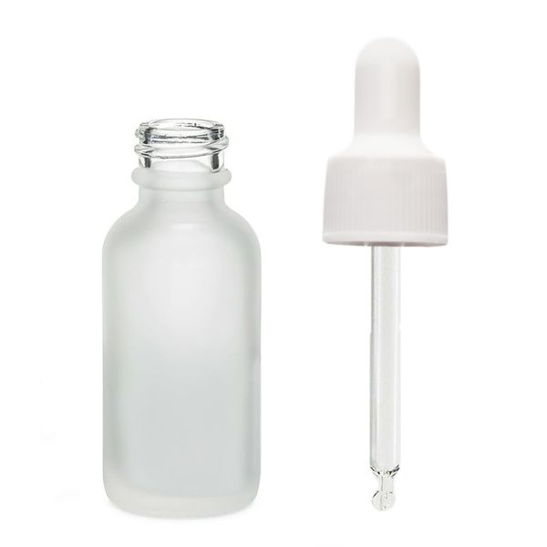 30ml Mat Witte Glazen Druppelfles met Witte Pipet