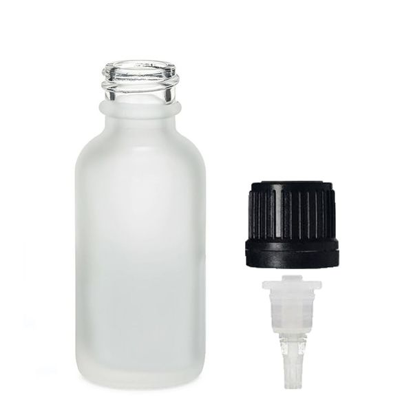 50ml Mat Witte Glazen Druppelfles met Druppeldop