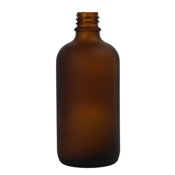 100 ml mat amberkleurig glazen pipetfles - zonder dop