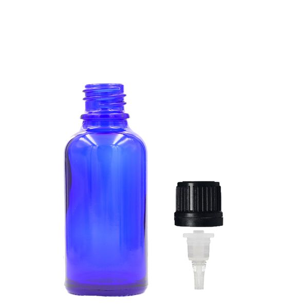 10ml Blauwe Glazen Druppelfles met Druppeldop