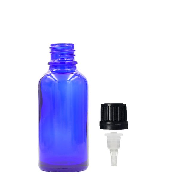 15ml Blauwe Glazen Druppelfles met Druppeldop