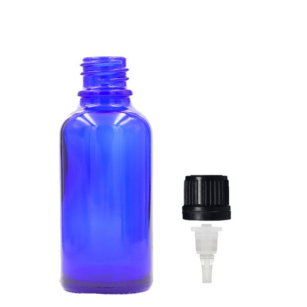 30ml Blauwe Glazen Druppelfles met Druppeldop