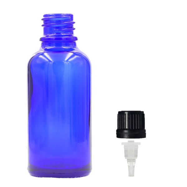 100ml Blauwe Glazen Druppelfles met Druppeldop