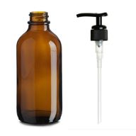 500ml Amber Glazen Boston Fles met Zwarte Pompdop