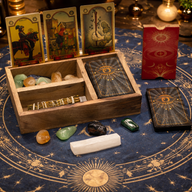 Driedelige Tarotdoos met Kaarthouder