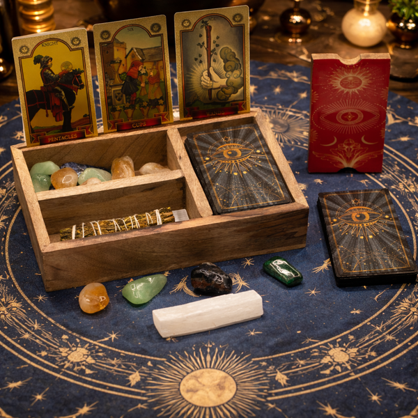Driedelige Tarotdoos met Kaarthouder