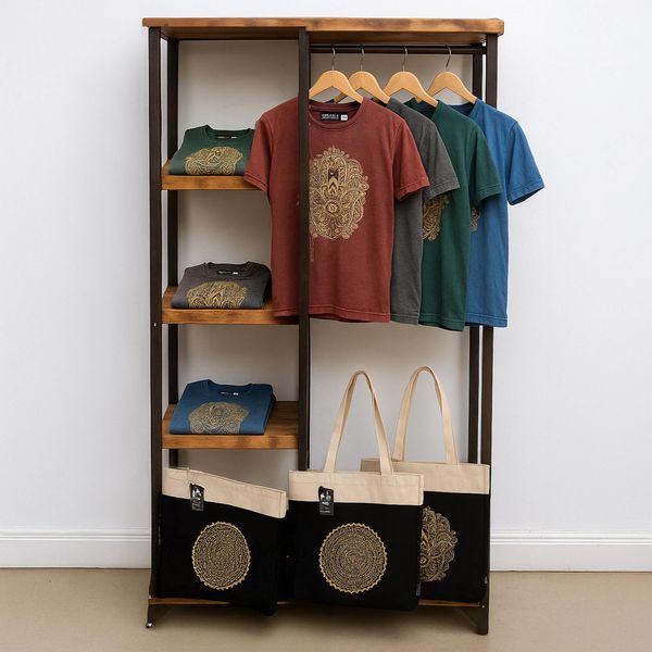 Nomad T-shirts & Tote Bags Starterset met Gratis Kledingrek