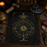 Mystieke Mot – Pendel Waarzegdoek – Zwart & Goud