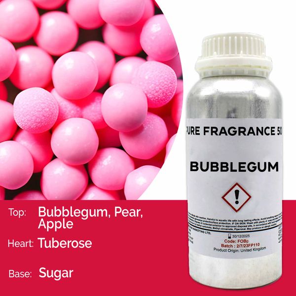 Bubble Gum Puur Geur olie- 500ml
