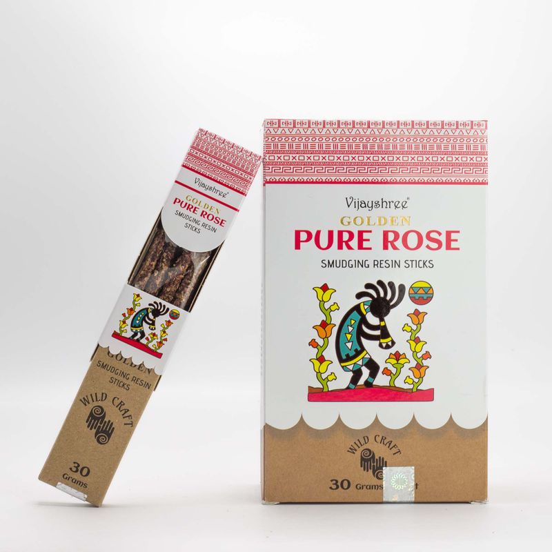 30g Gouden Pure Roos Smudging Harsstokjes (6st)