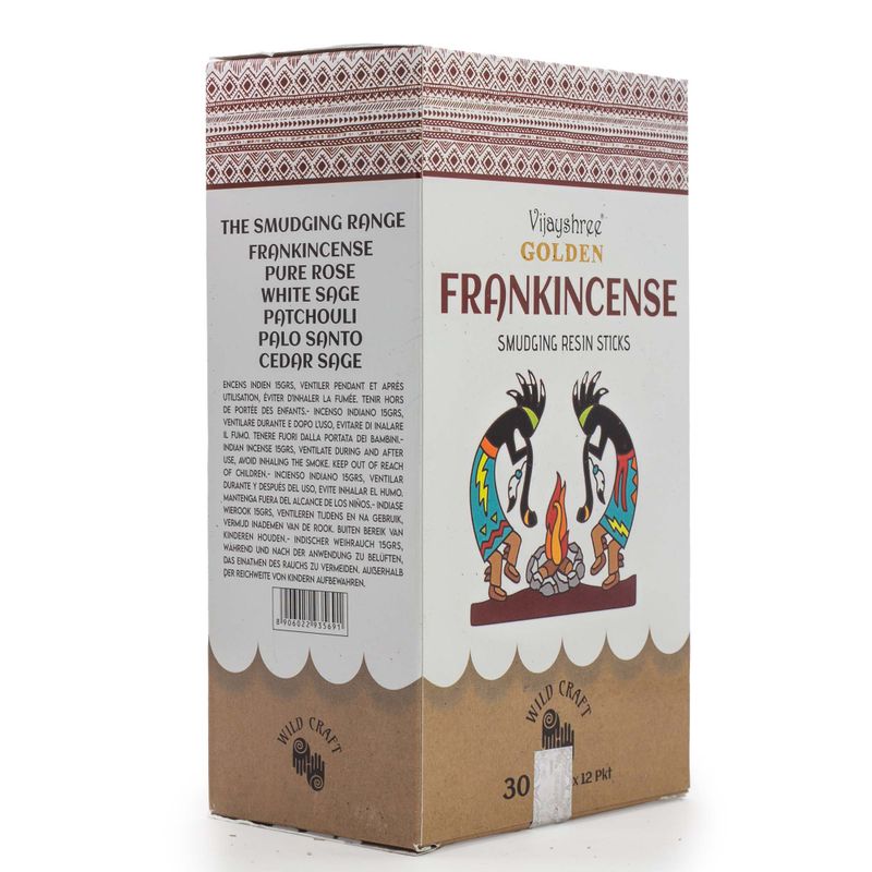 30g Gouden Frankincense Smudging Harsstokjes (6st)