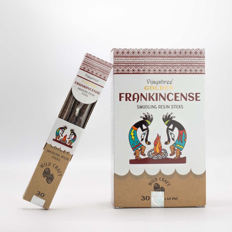 30g Gouden Frankincense Smudging Harsstokjes (6st)