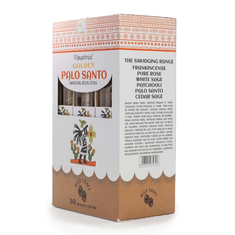 30g Gouden Palo Santo Smudging Harsstokjes (6st)
