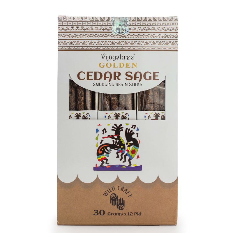 30g Gouden Ceder Salie Smudging Harsstokjes (6st)