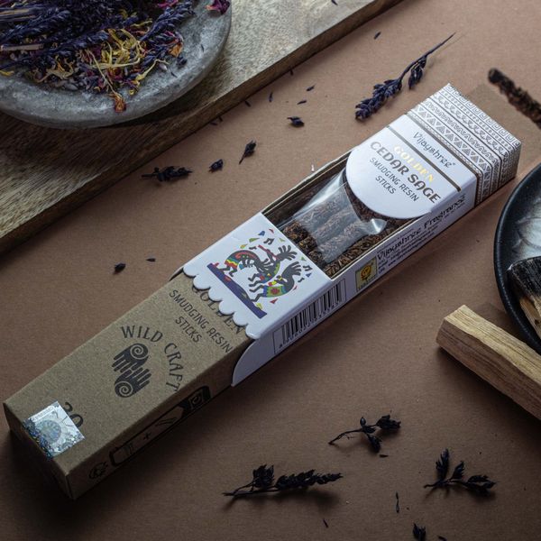 30g Gouden Ceder Salie Smudging Harsstokjes (6st)