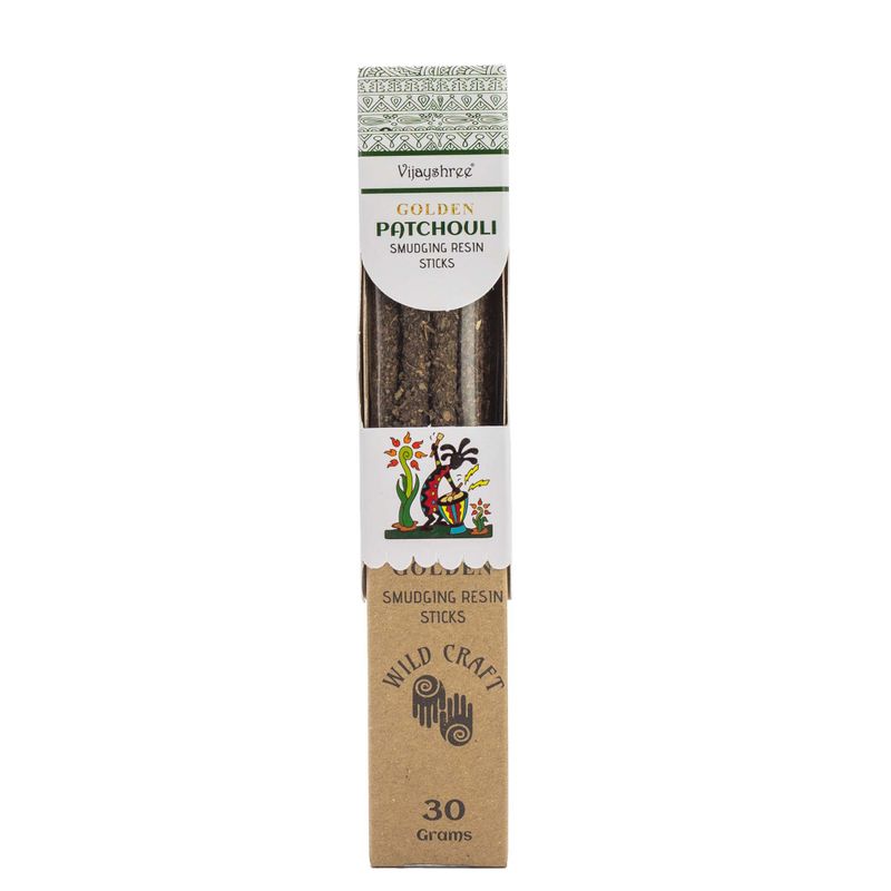 30g Gouden Patchouli Smudging Harsstokjes (6st)