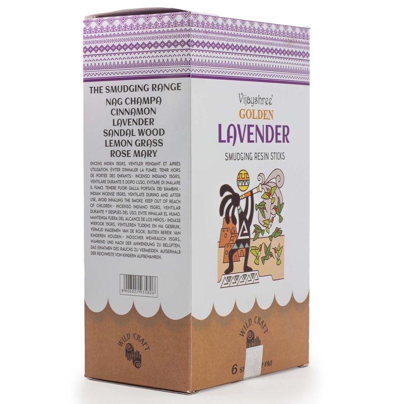 30g Gouden Lavendel Smudging Harssticks (6 stuks)