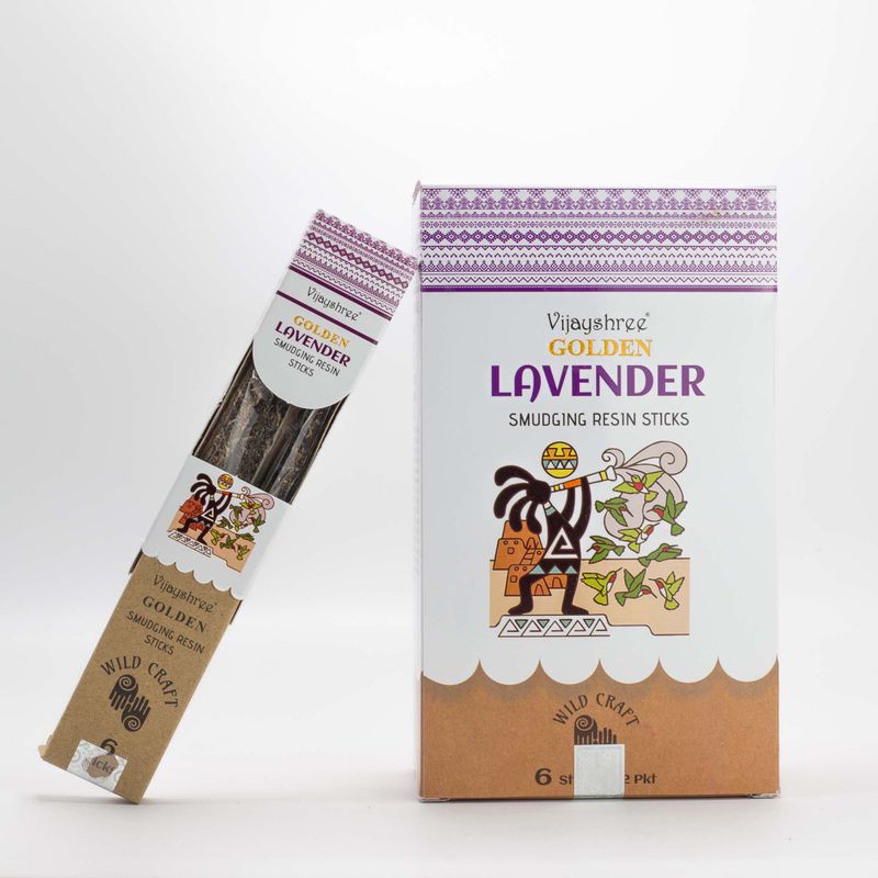 30g Gouden Lavendel Smudging Harssticks (6 stuks)