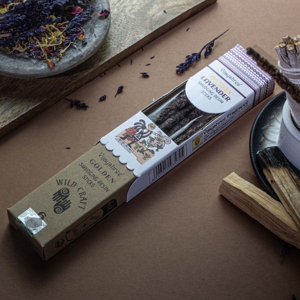 30g Gouden Lavendel Smudging Harssticks (6 stuks)