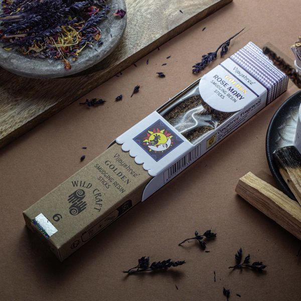30g Gouden Rozemarijn Smudging Harssticks (6 stuks)