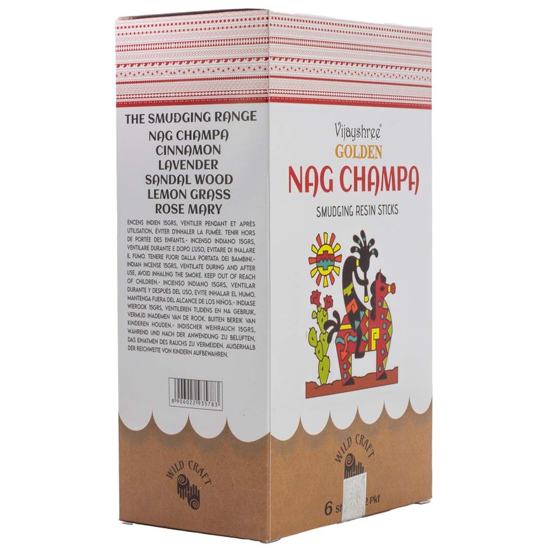 30g Gouden Nag Champa Smudging Harssticks (6 stuks)