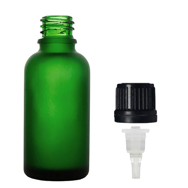 100 ml mat groen glas pipetfles met pipetdop
