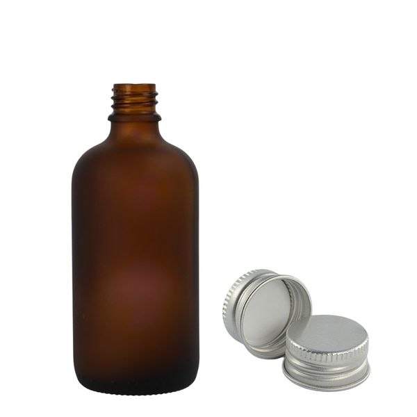 30 ml mat amberkleurig glas pipetfles met aluminium dop