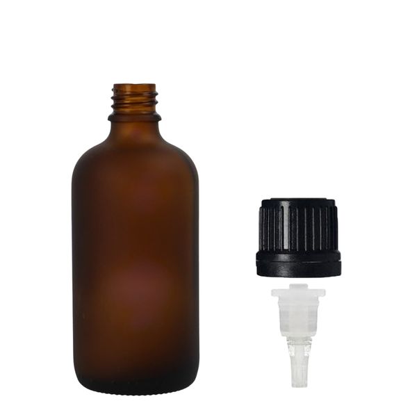 30 ml mat amberkleurig glas pipetfles met pipetdop