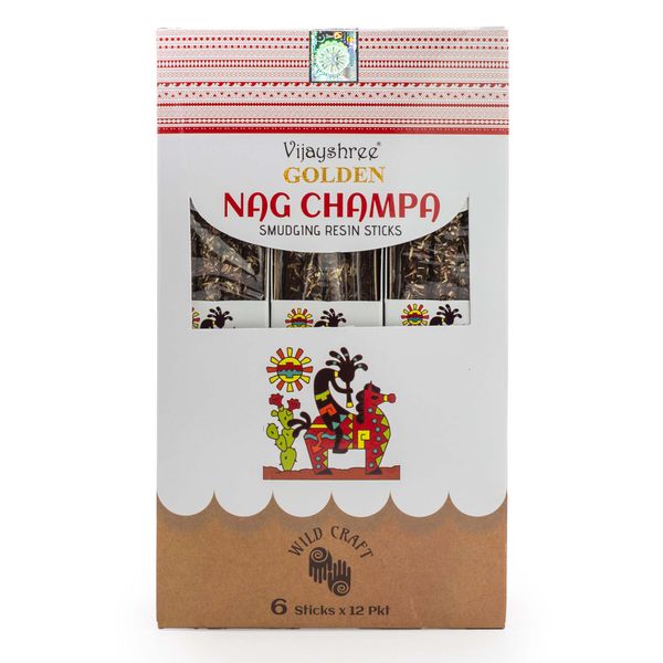 30g Gouden Nag Champa Smudging Harssticks (6 stuks)