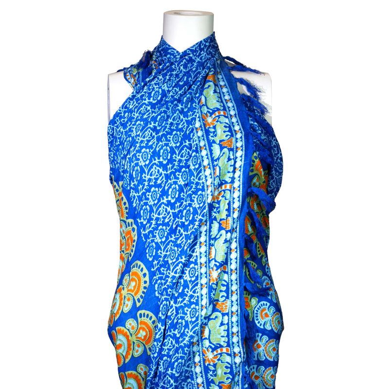 Mandala Sarongs - Teal met Oranje