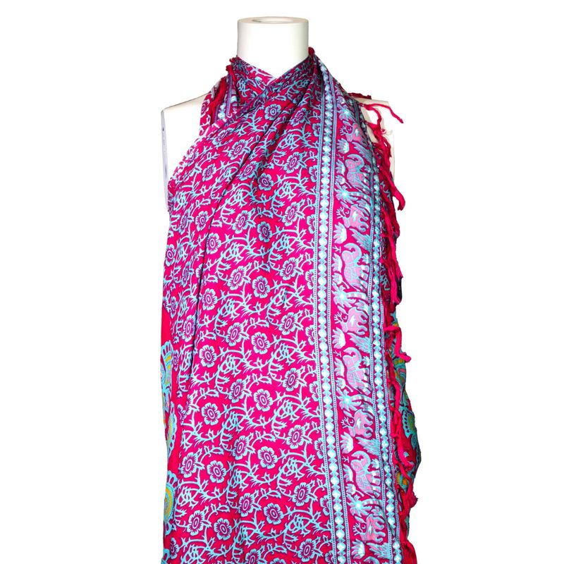 Mandala Sarongs - Teal met Paars