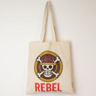Iconische Basis Tote Tas - REBEL - (40x37cm) - Natuurlijke 4oz