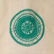 Iconische Mini Cadeau Draagtas – Stedelijke Mandala (4 gemengde kleuren) – Naturel 4oz (25x20cm)